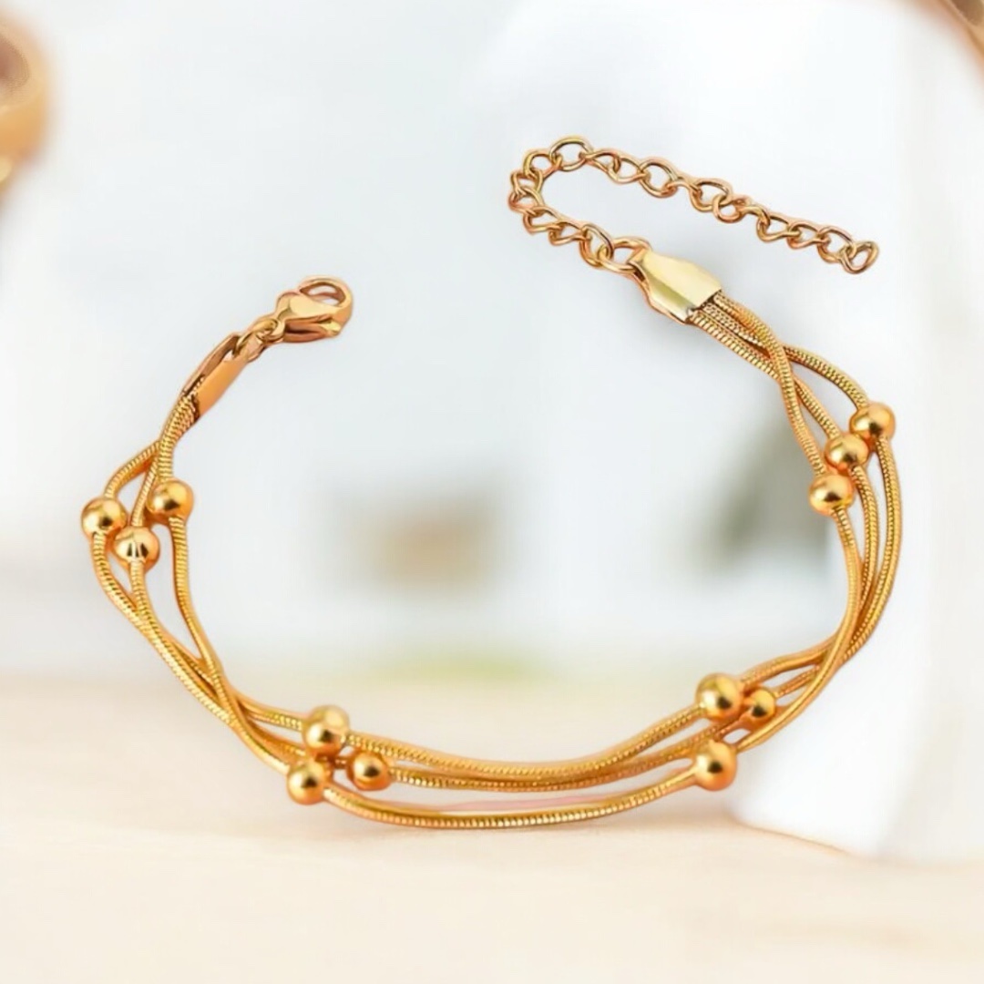 Triple Chain Stainless Steel Bracelet
