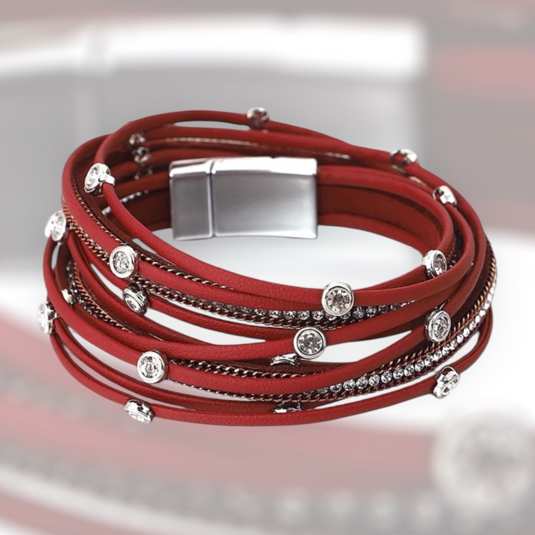 Rhinestone wrap bracelet