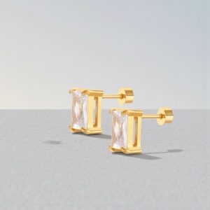 Stainless Steel CZ Earrings💧