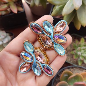 Demi Crystal Soutache Earrings