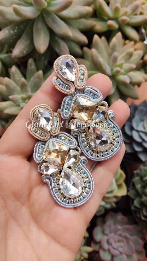 Brooklyn Crystal Soutache Earrings - Image 23
