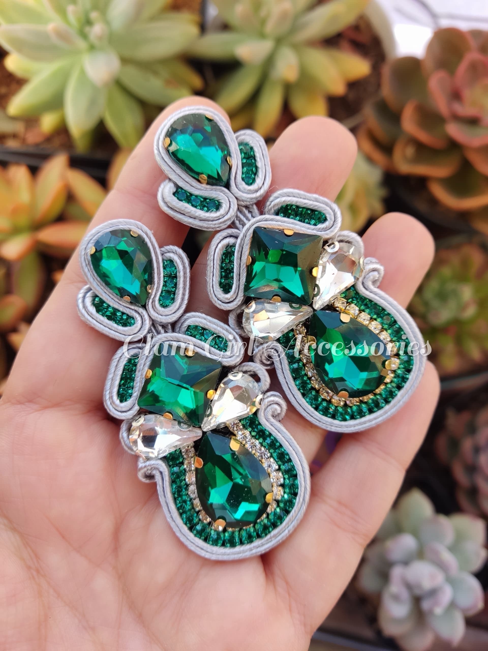 Brooklyn Crystal Soutache Earrings - Image 24
