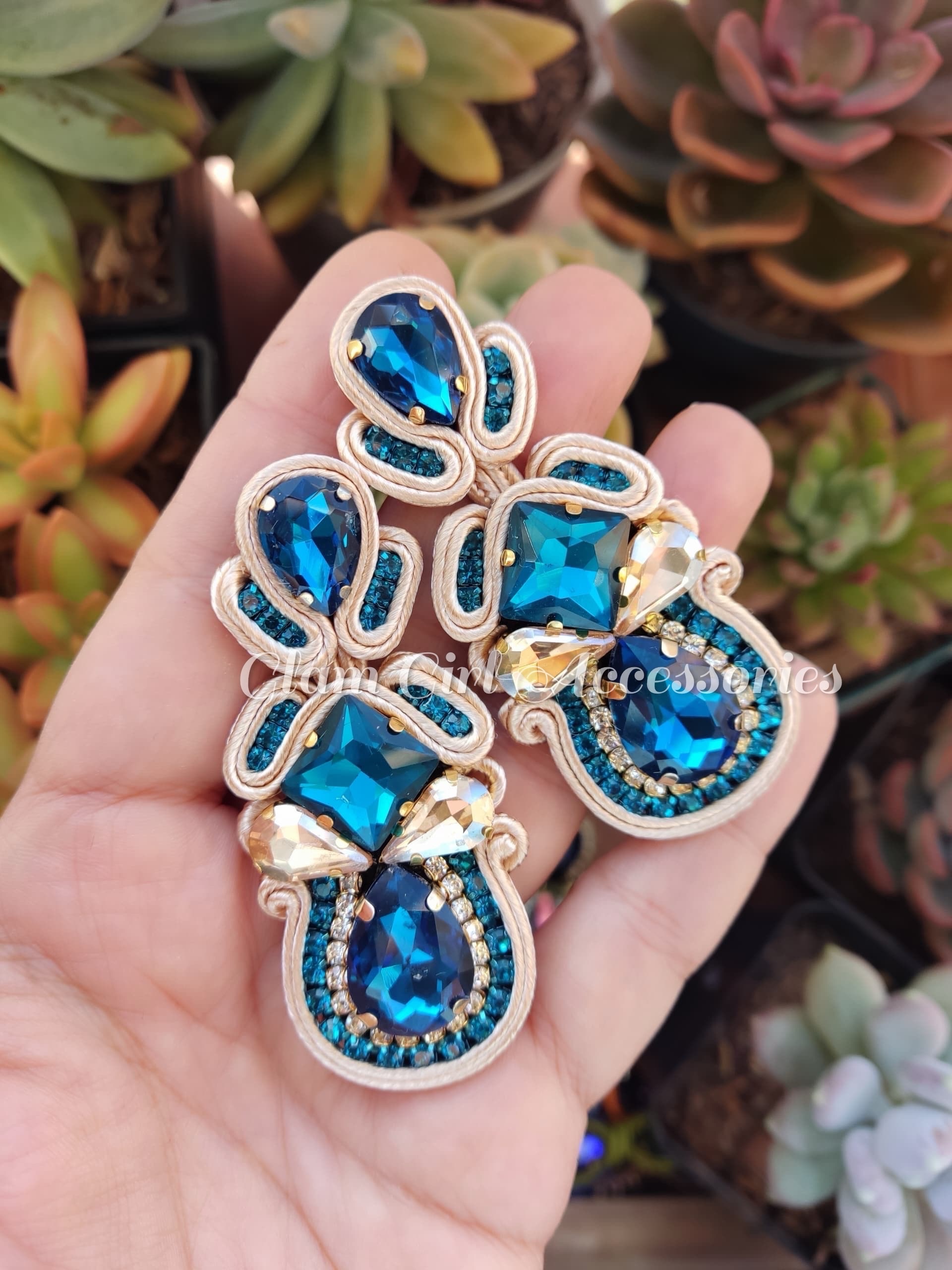 Brooklyn Crystal Soutache Earrings - Image 25