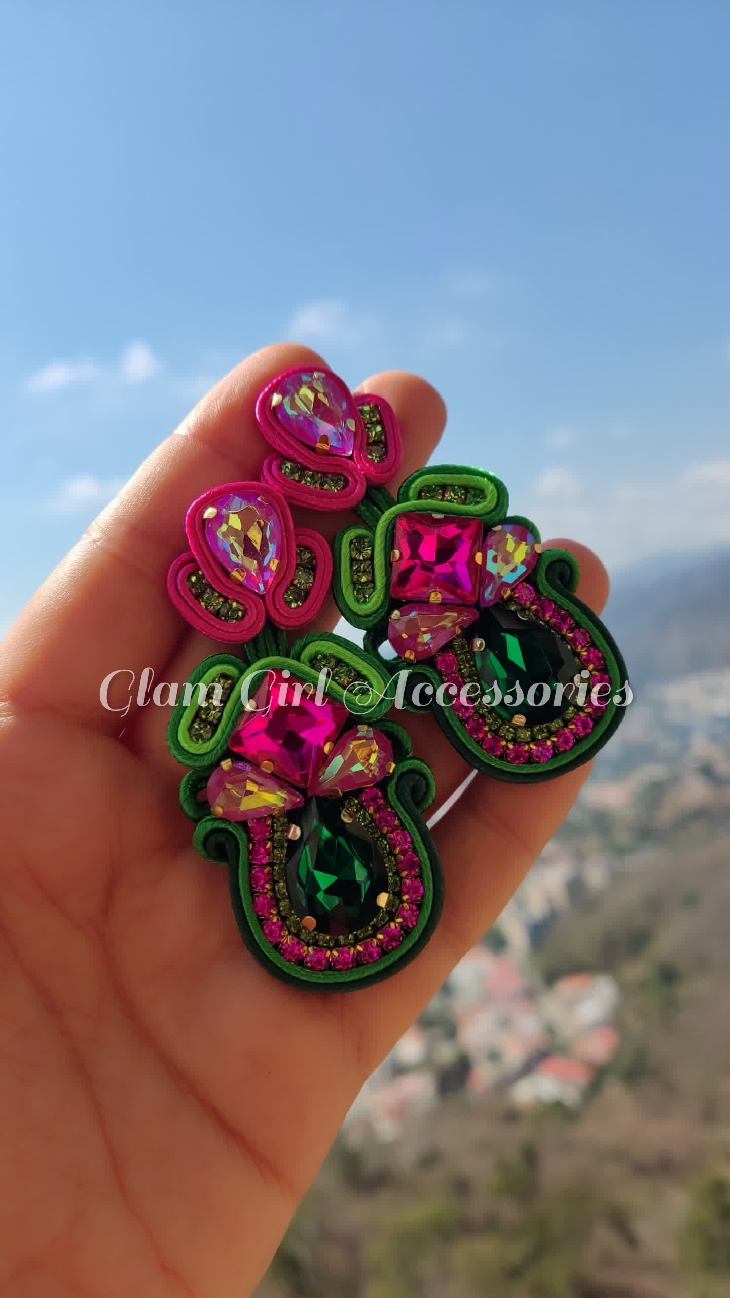 Brooklyn Crystal Soutache Earrings - Image 18
