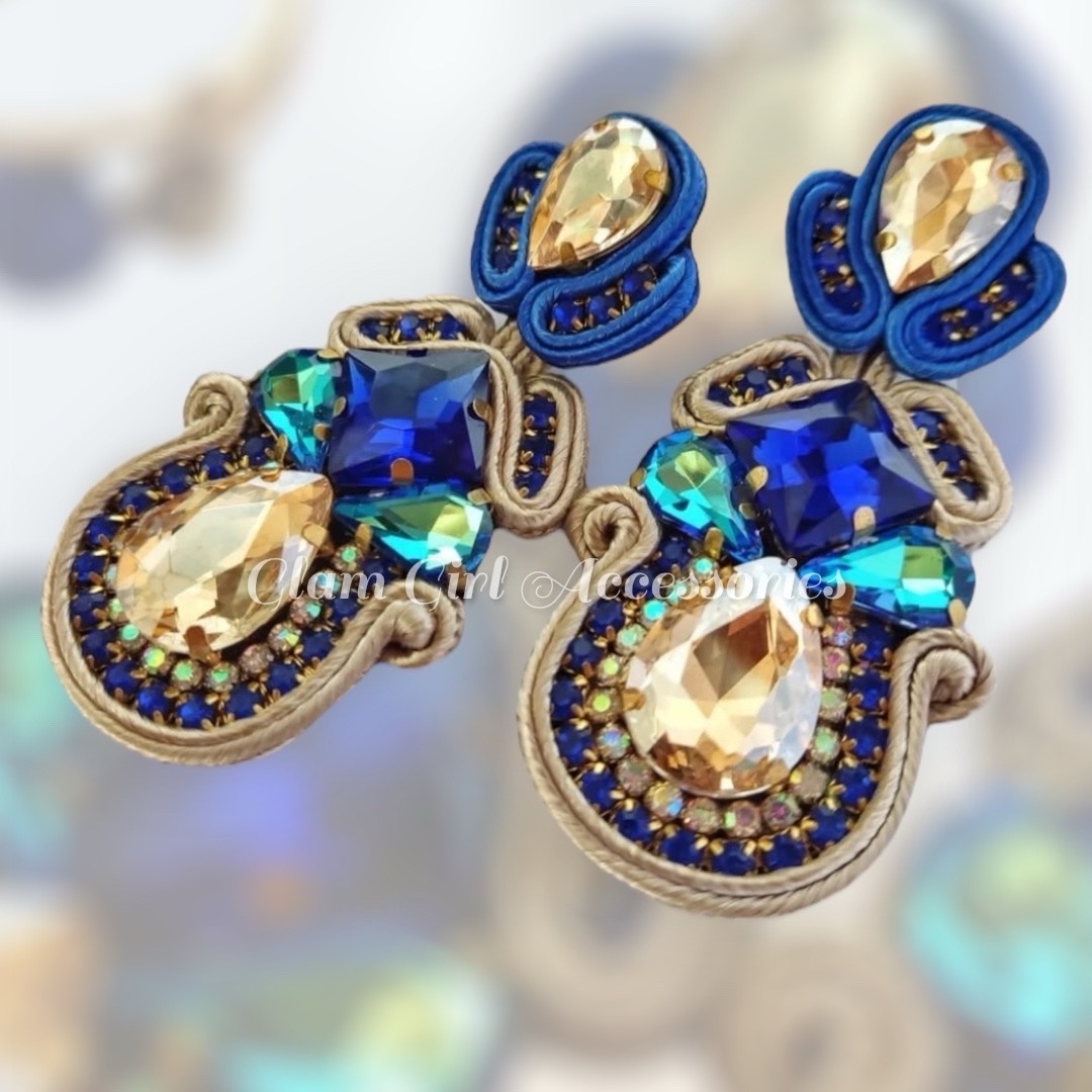 Brooklyn Crystal Soutache Earrings - Image 26