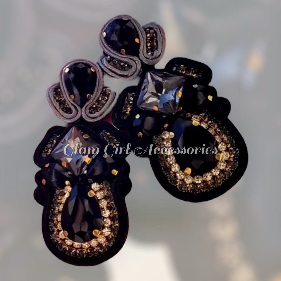 Brooklyn Crystal Soutache Earrings - Image 27