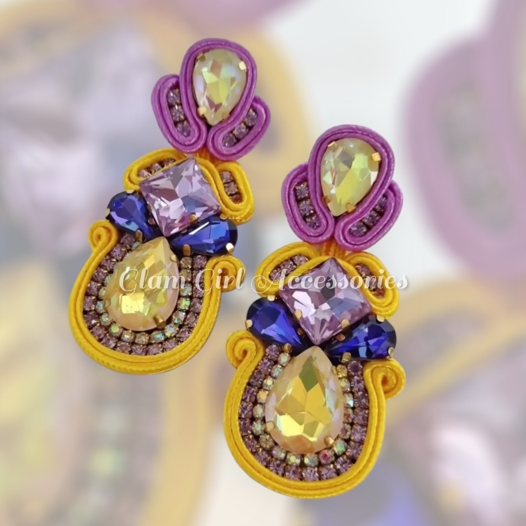 Brooklyn Crystal Soutache Earrings - Image 20