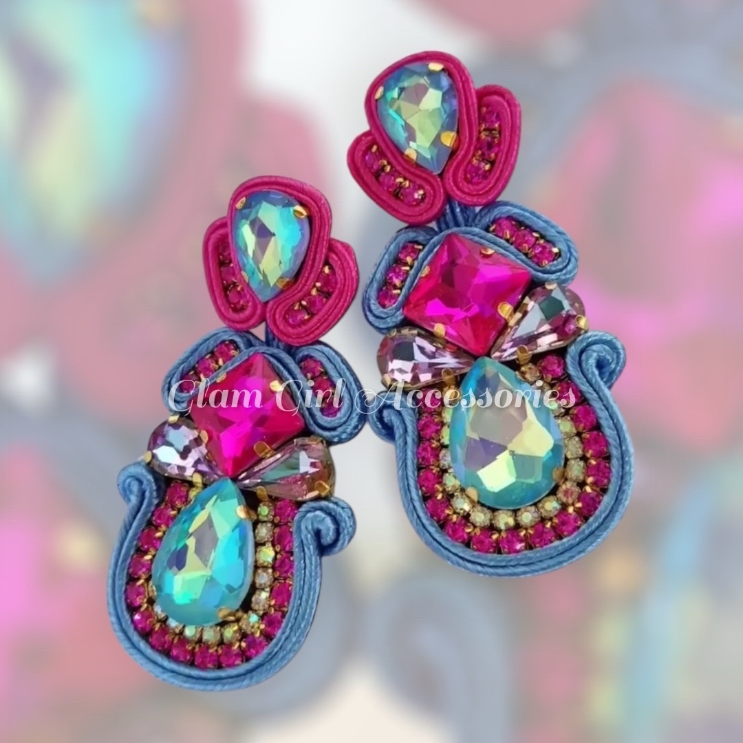 Brooklyn Crystal Soutache Earrings - Image 16
