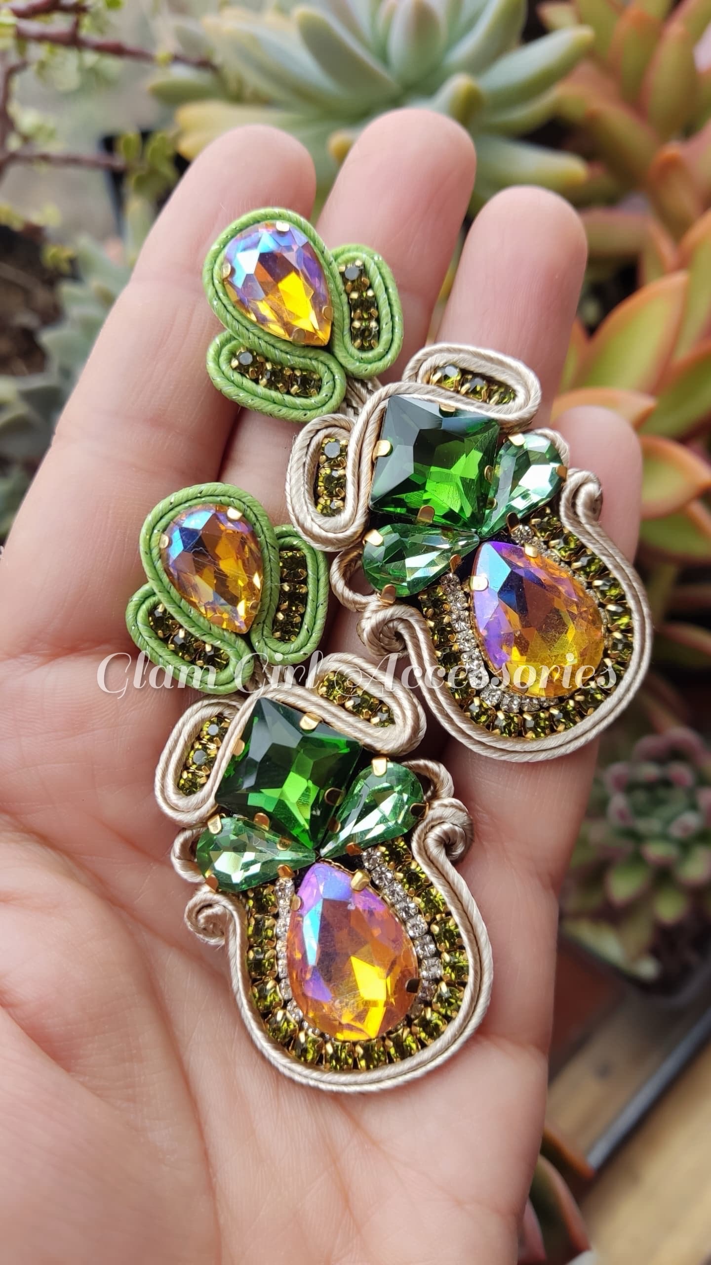 Brooklyn Crystal Soutache Earrings - Image 17