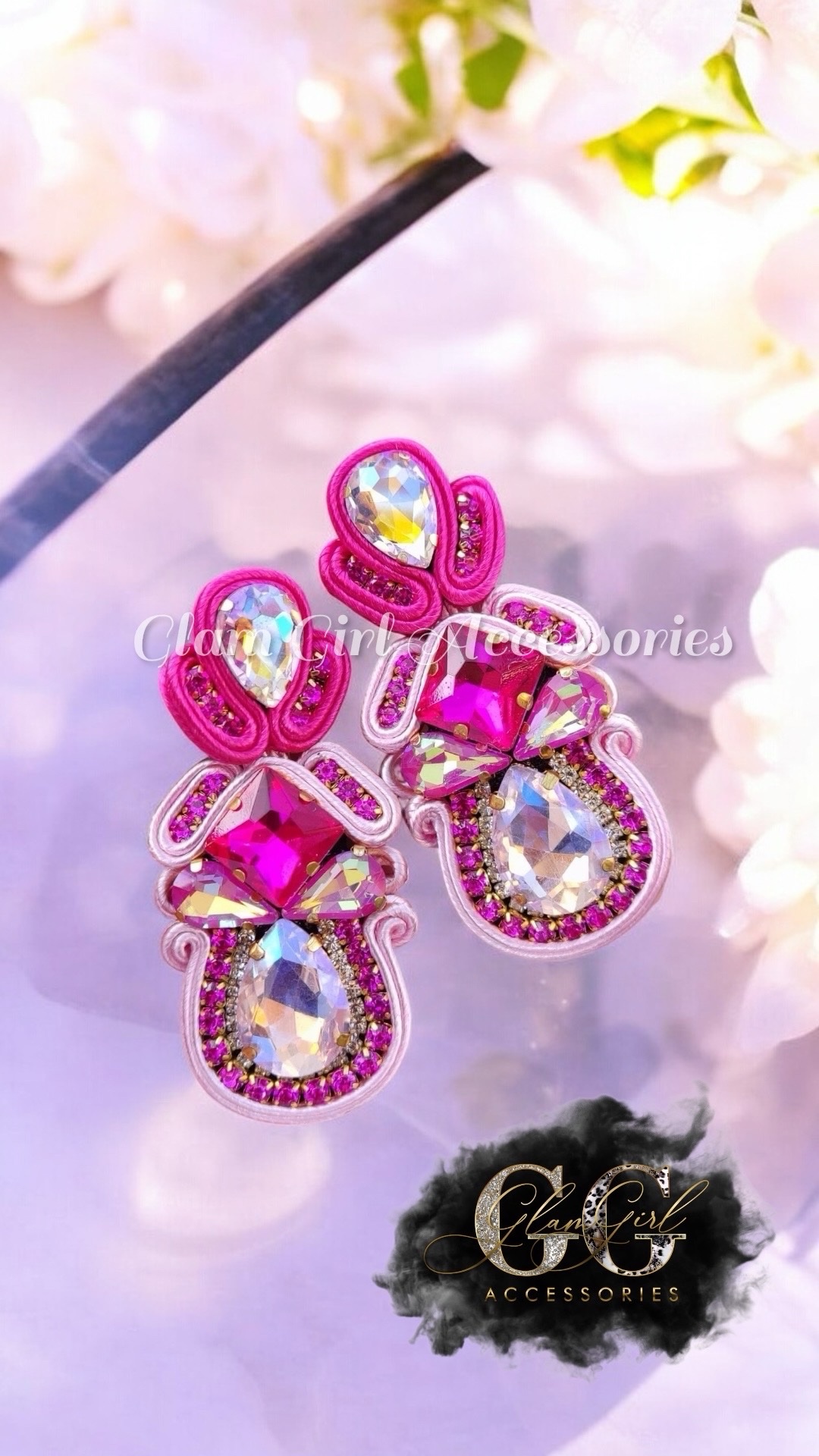 Brooklyn Crystal Soutache Earrings - Image 12