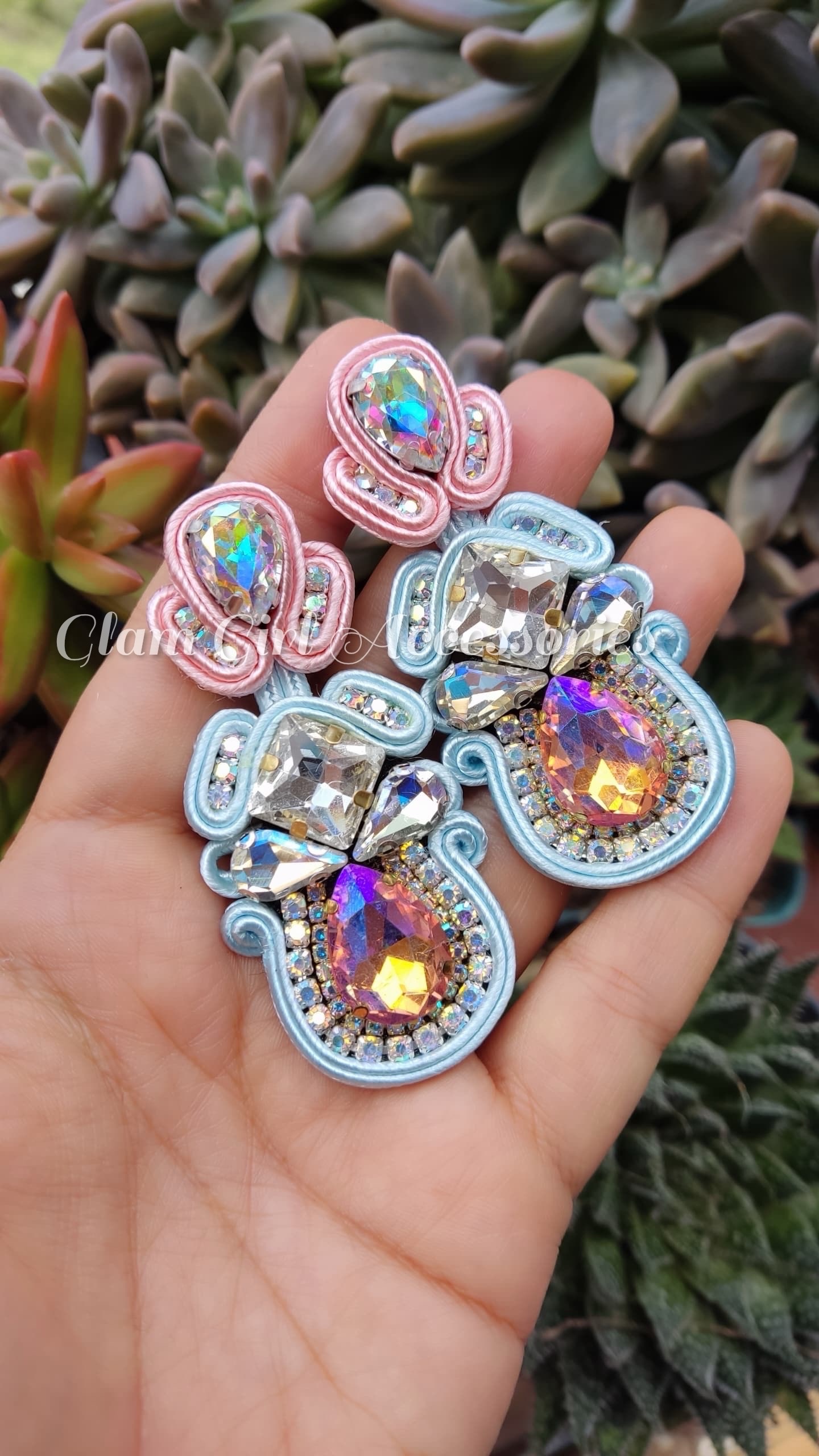 Brooklyn Crystal Soutache Earrings - Image 13