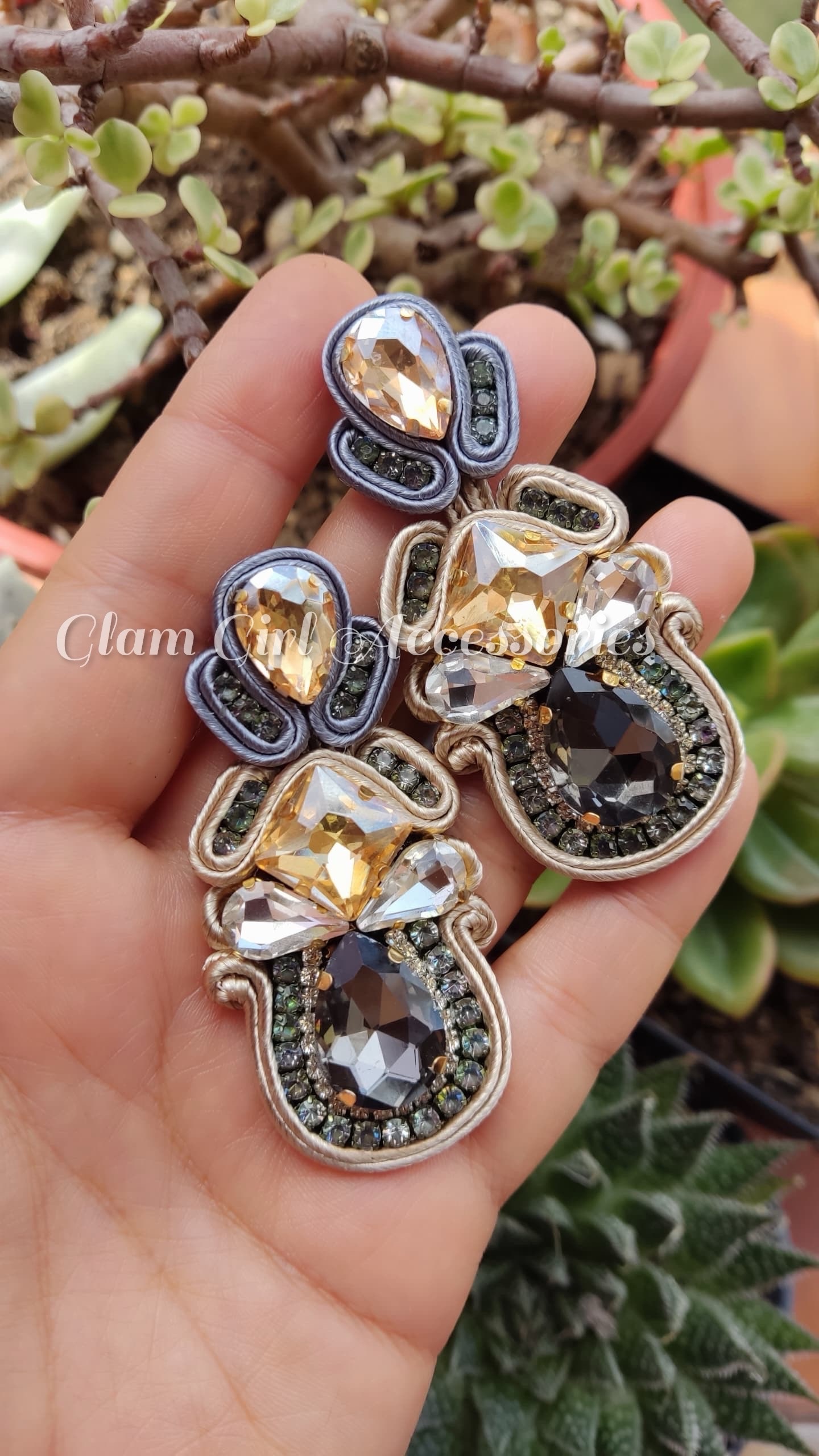 Brooklyn Crystal Soutache Earrings - Image 21