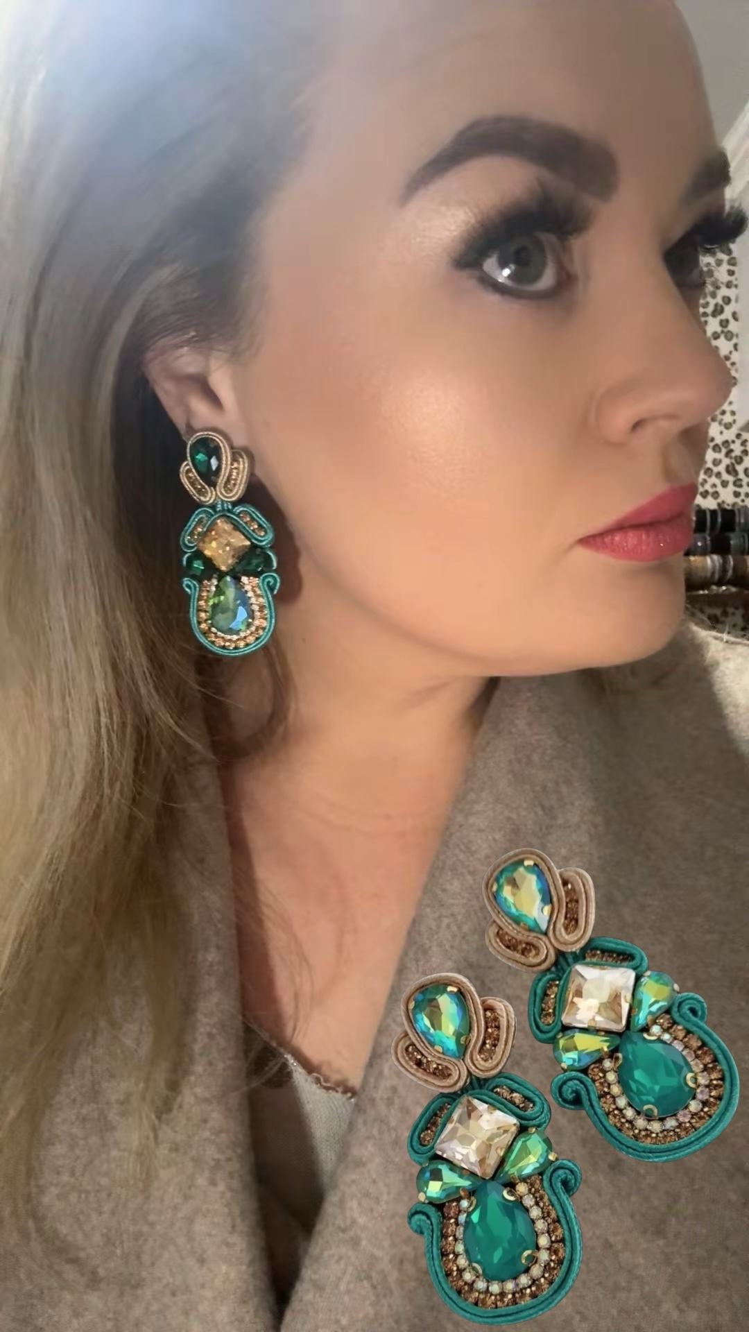 Brooklyn Crystal Soutache Earrings - Image 30