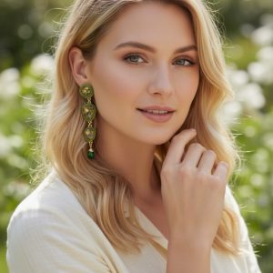 Ava Crystal Soutache Earrings