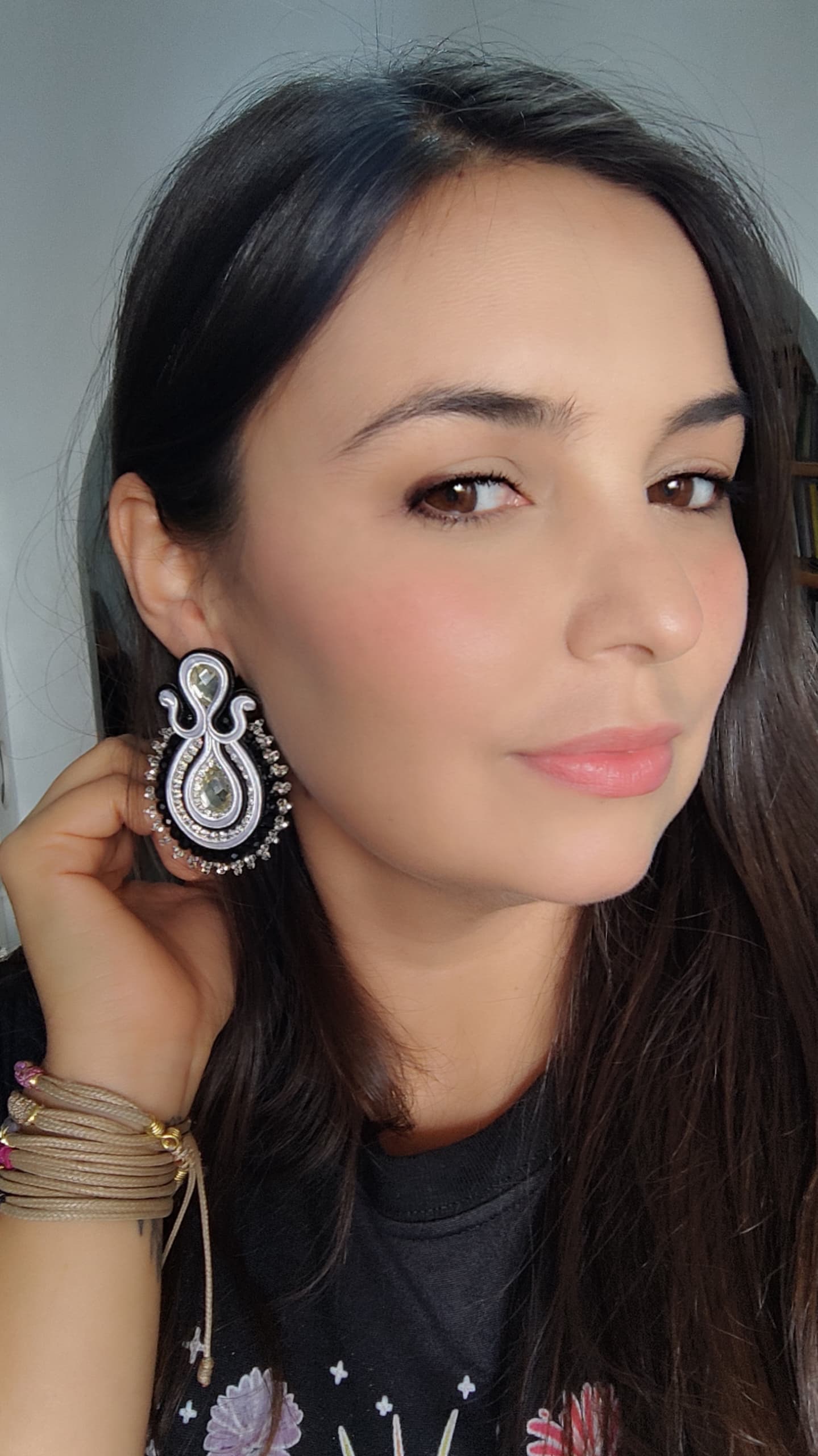 Keyla Crystal Soutache Earrings - Image 15