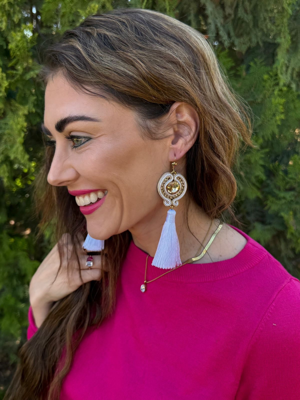 Charlene Crystal Soutache Earrings - Image 10