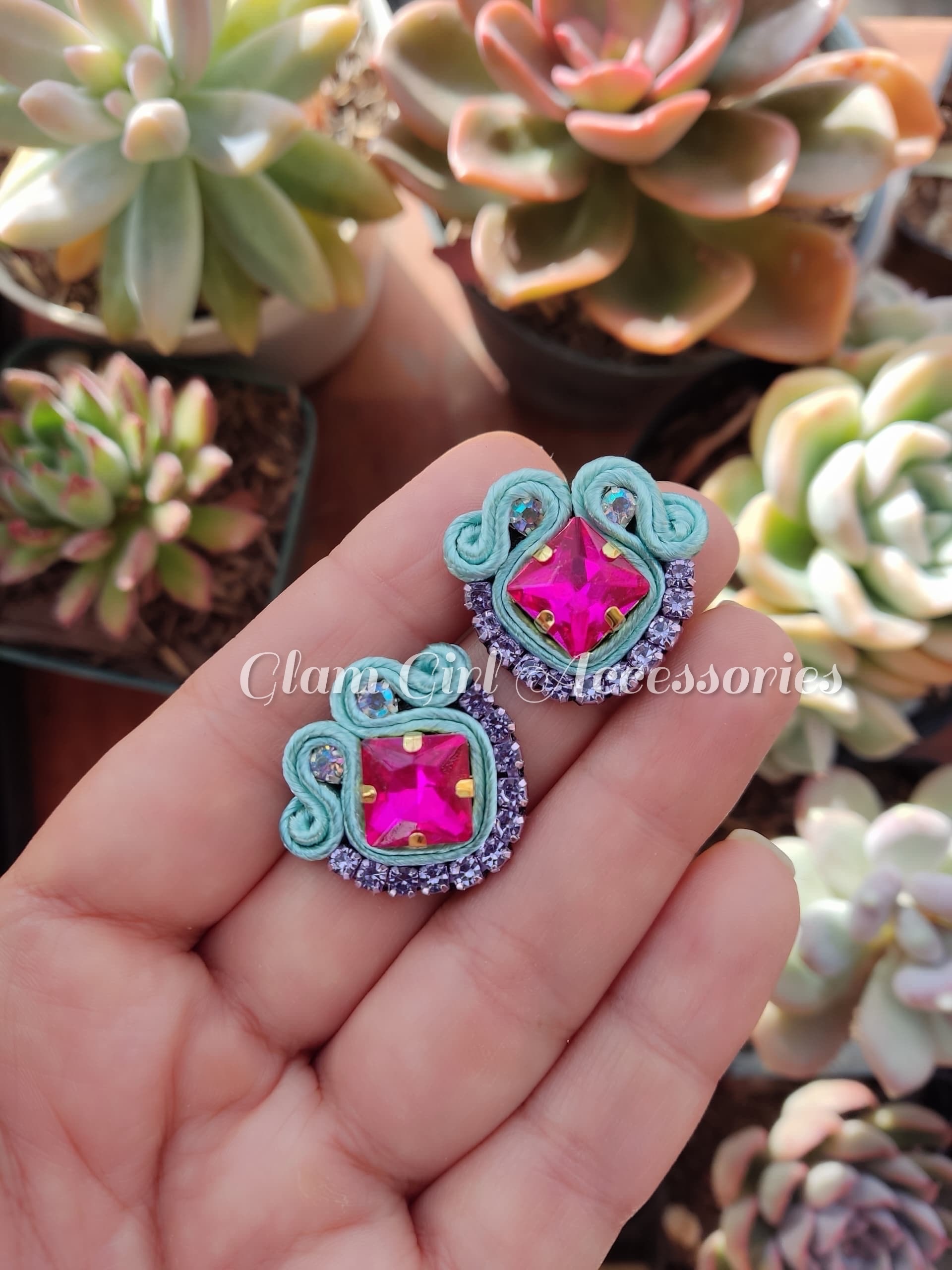 Janke Crystal Soutache Earrings - Image 30
