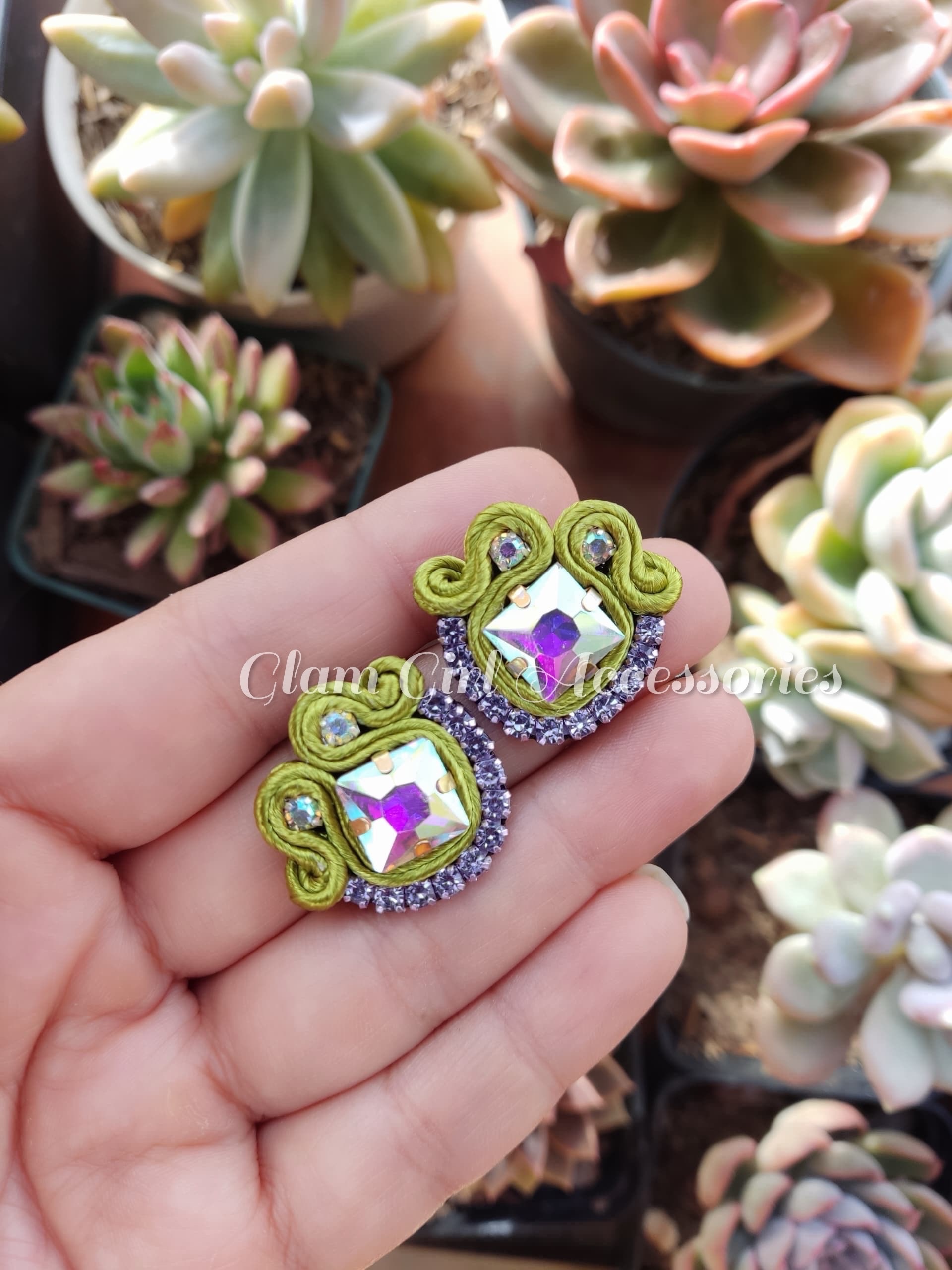 Janke Crystal Soutache Earrings - Image 31
