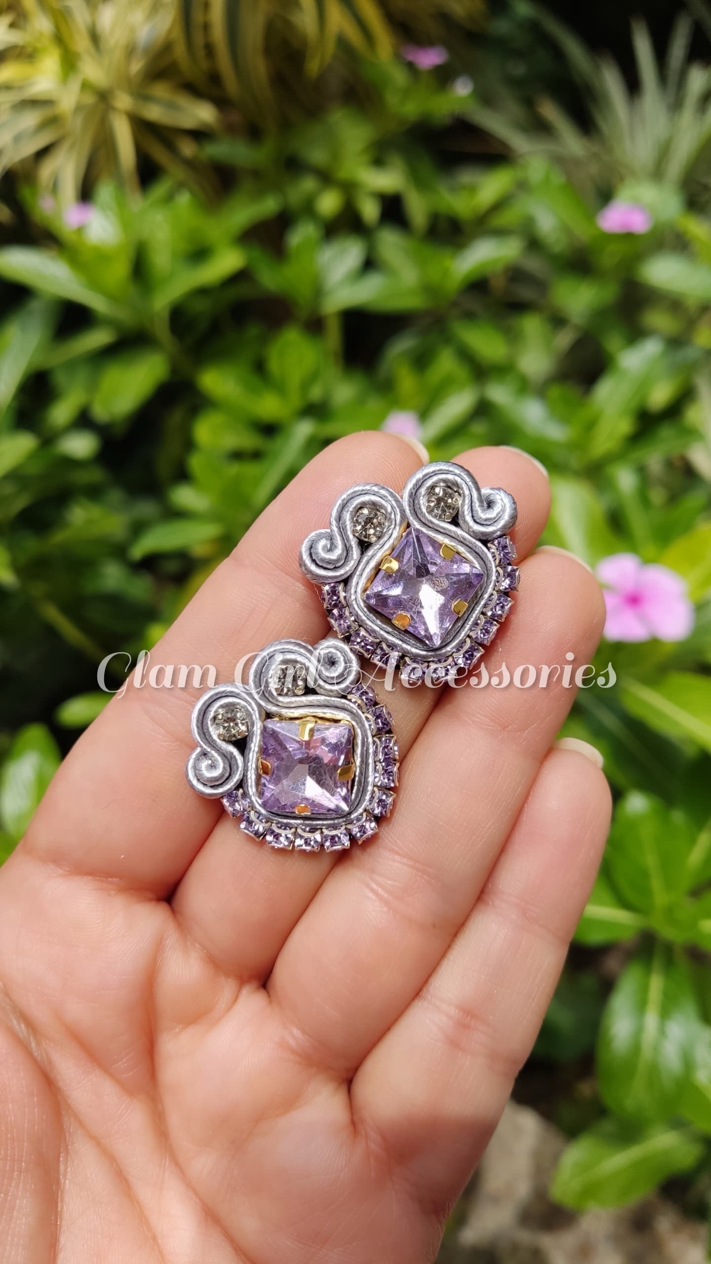 Janke Crystal Soutache Earrings - Image 25