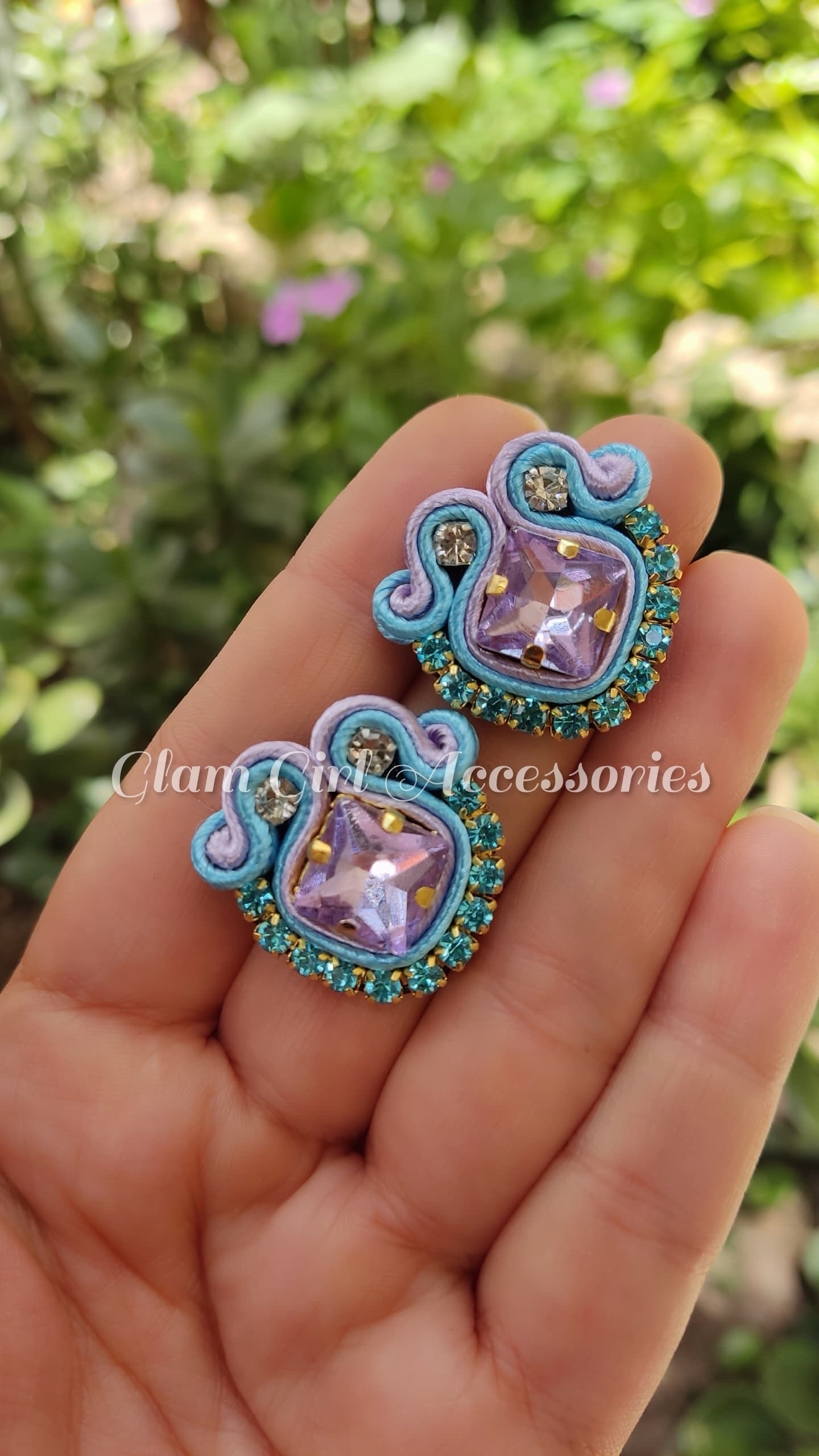 Janke Crystal Soutache Earrings - Image 13