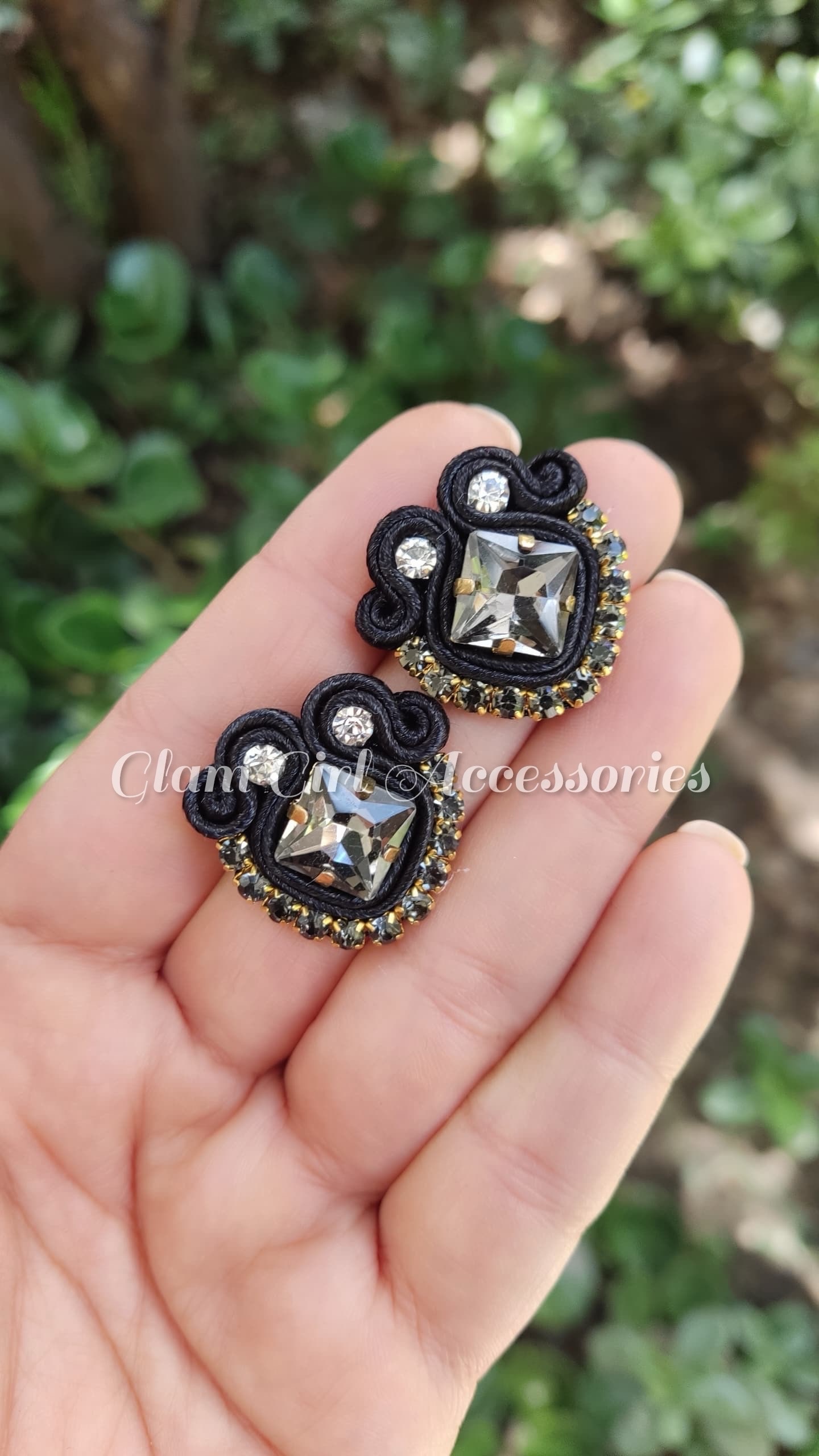 Janke Crystal Soutache Earrings - Image 15