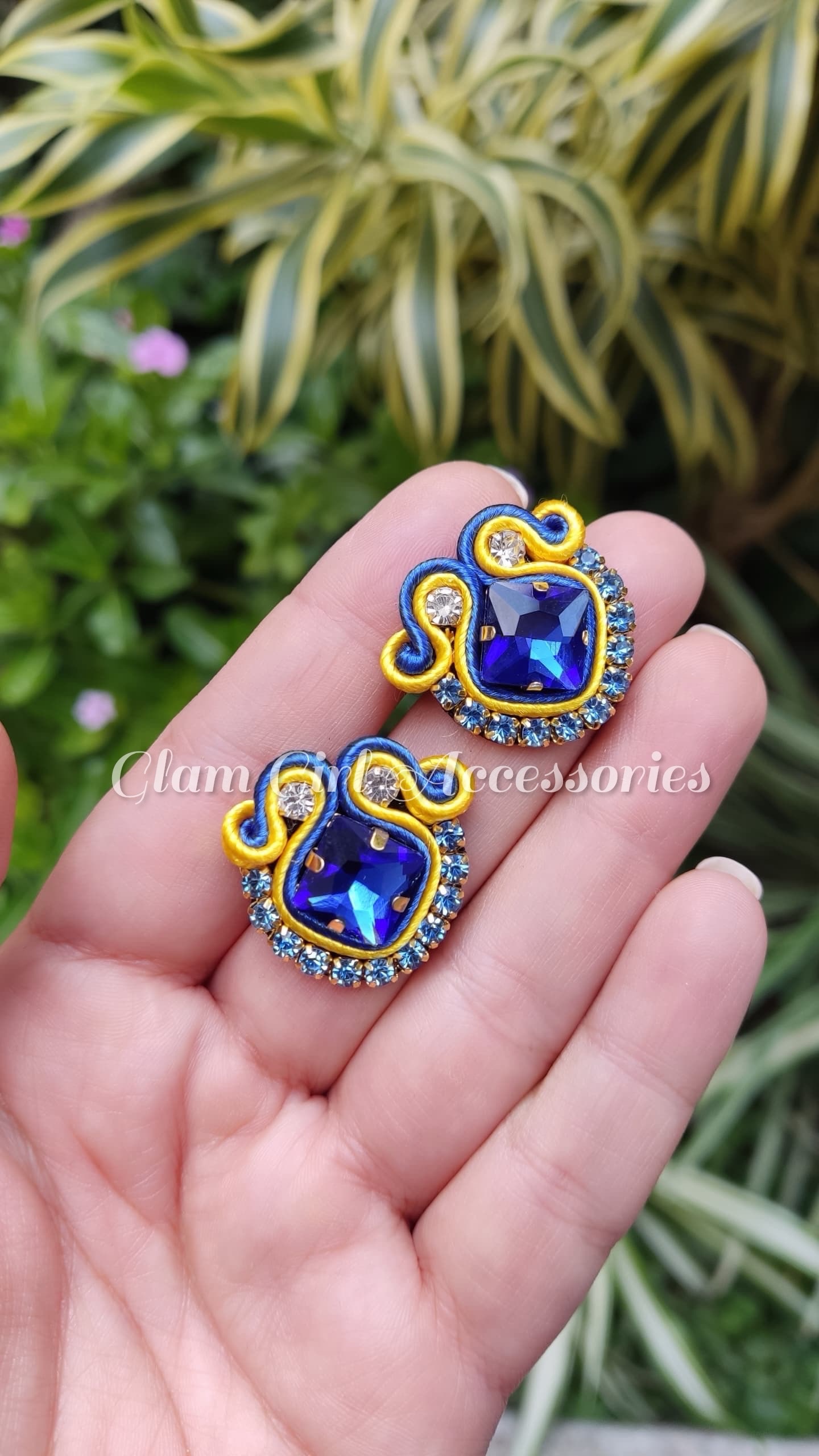 Janke Crystal Soutache Earrings - Image 16