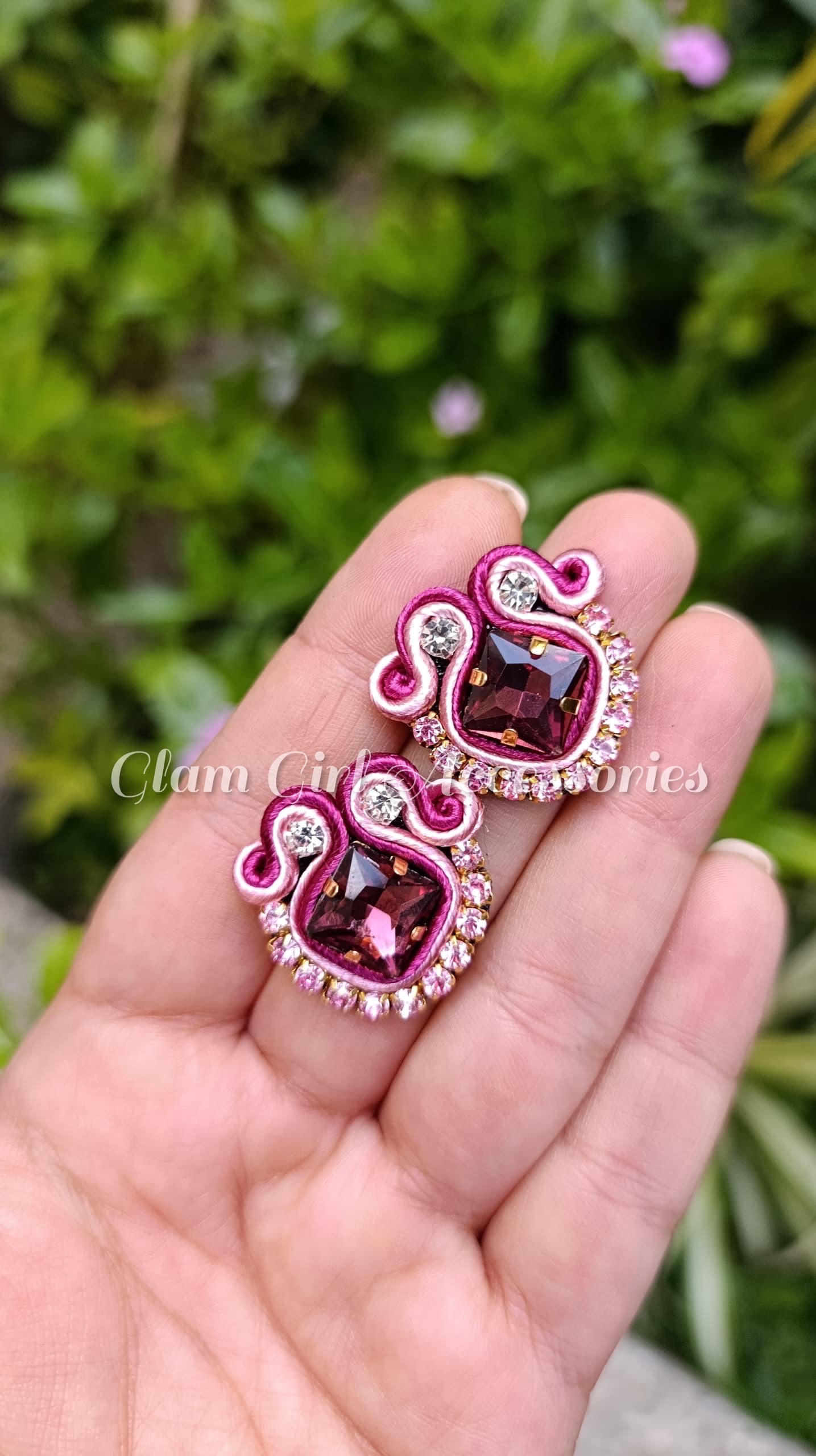 Janke Crystal Soutache Earrings - Image 17