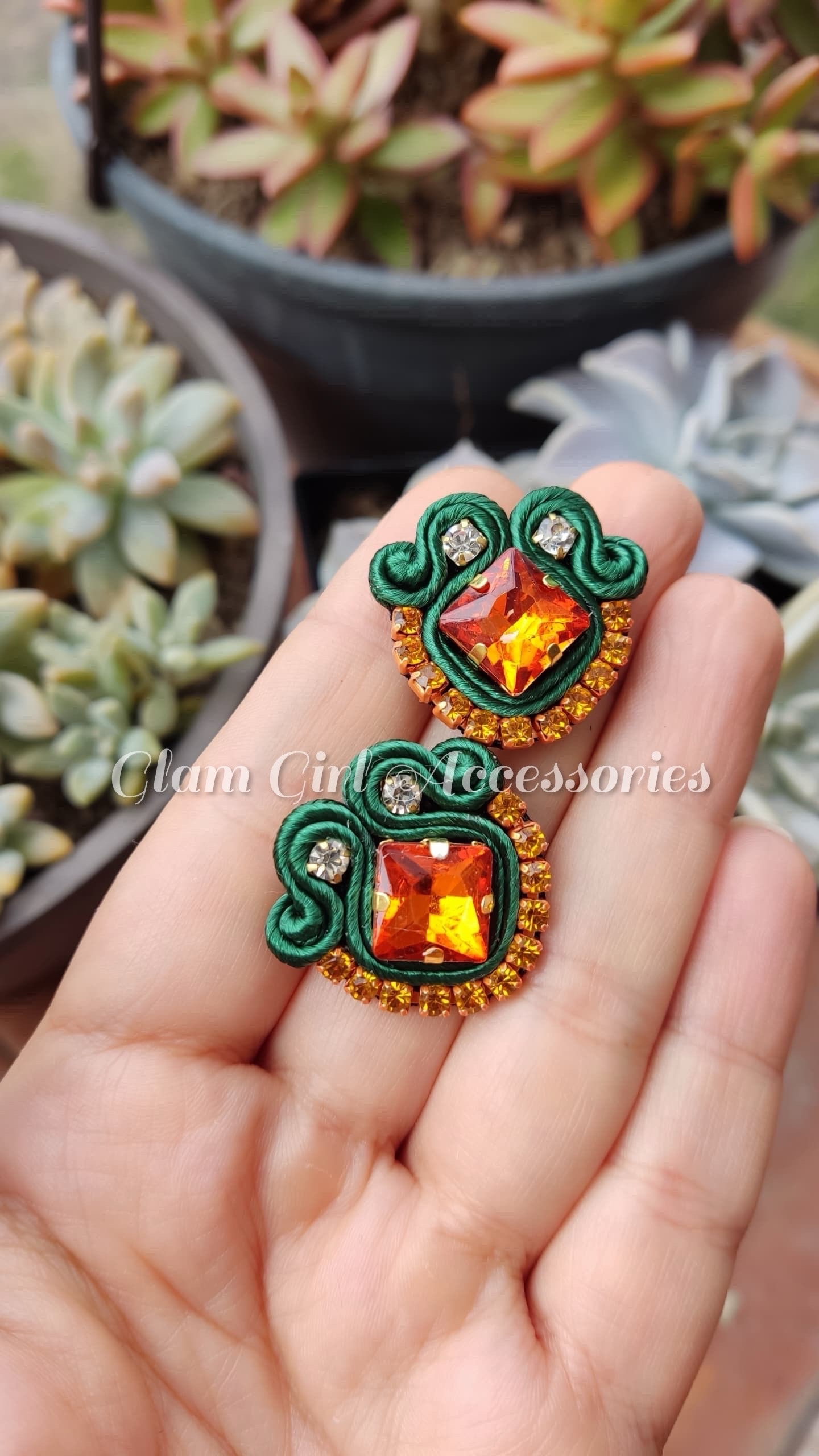 Janke Crystal Soutache Earrings - Image 20