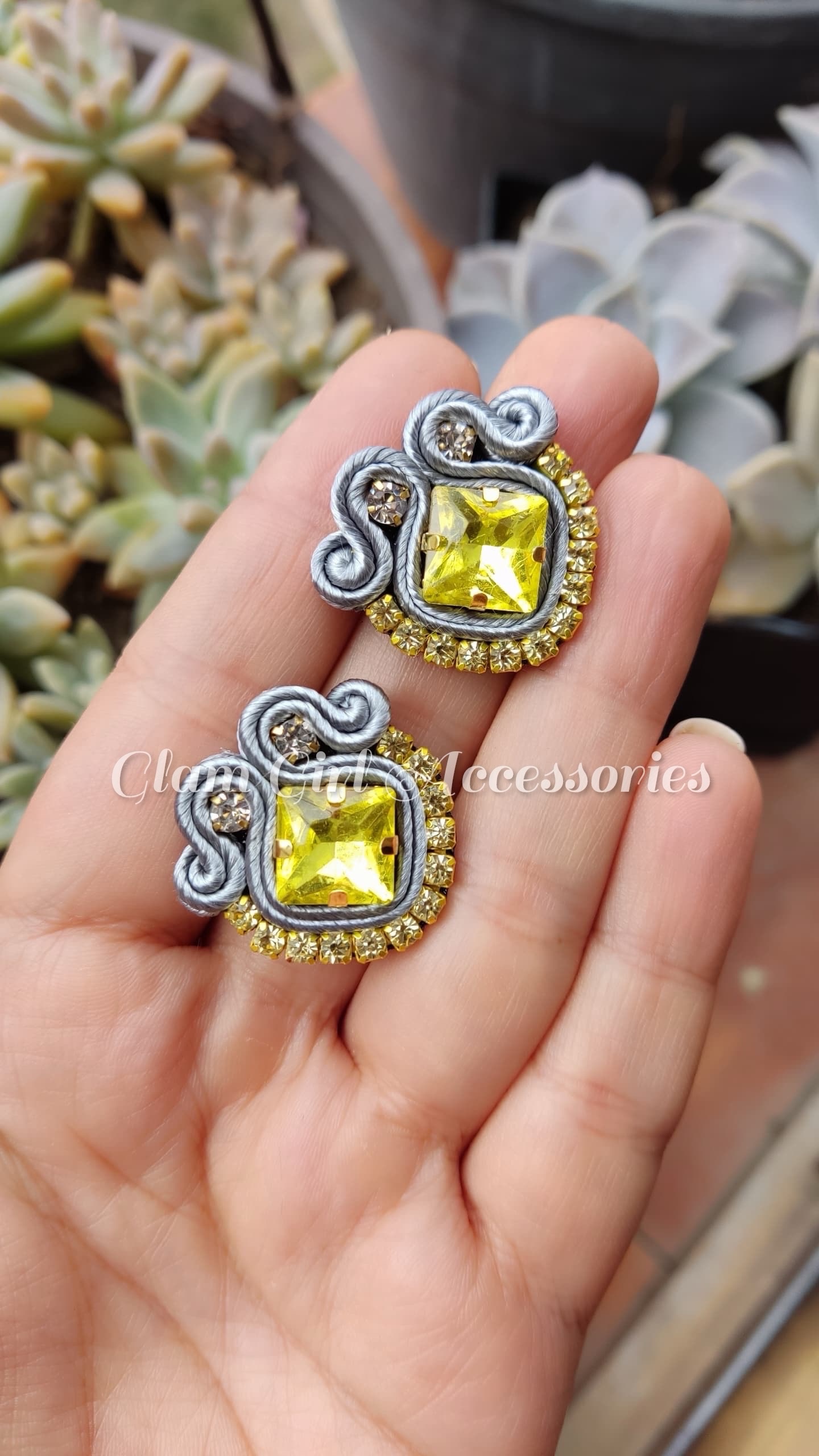 Janke Crystal Soutache Earrings - Image 19