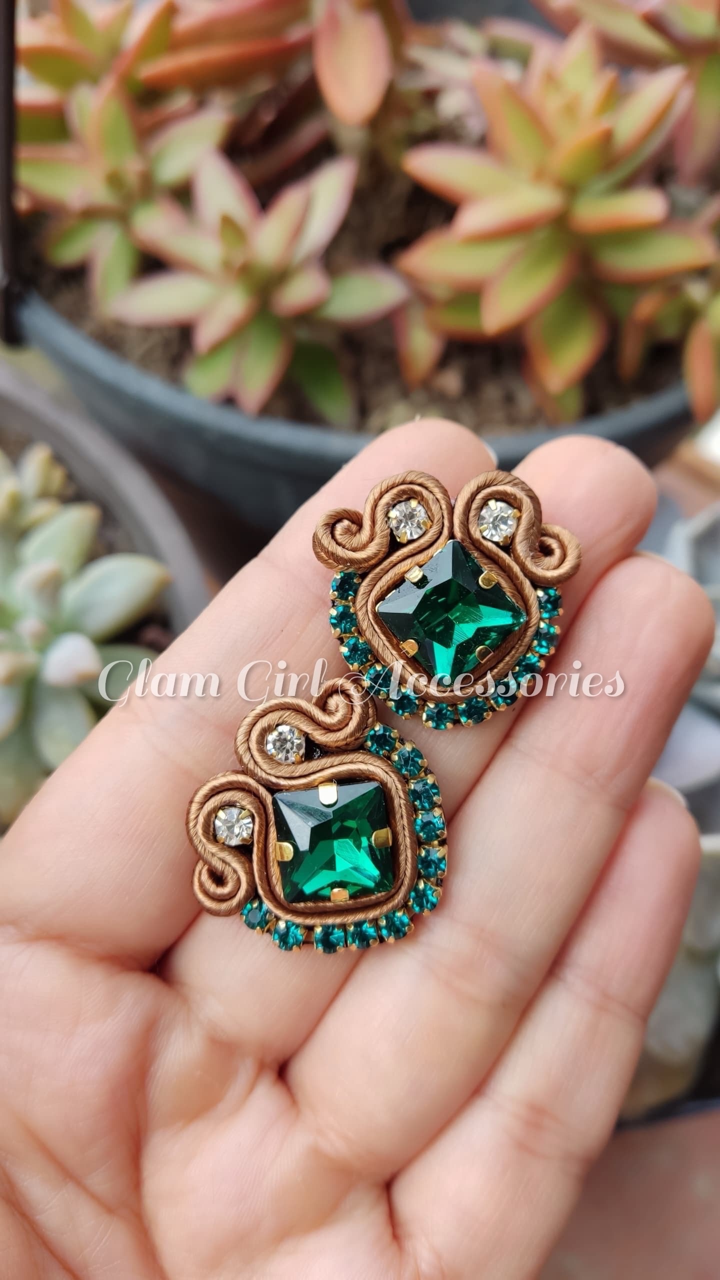Janke Crystal Soutache Earrings - Image 18