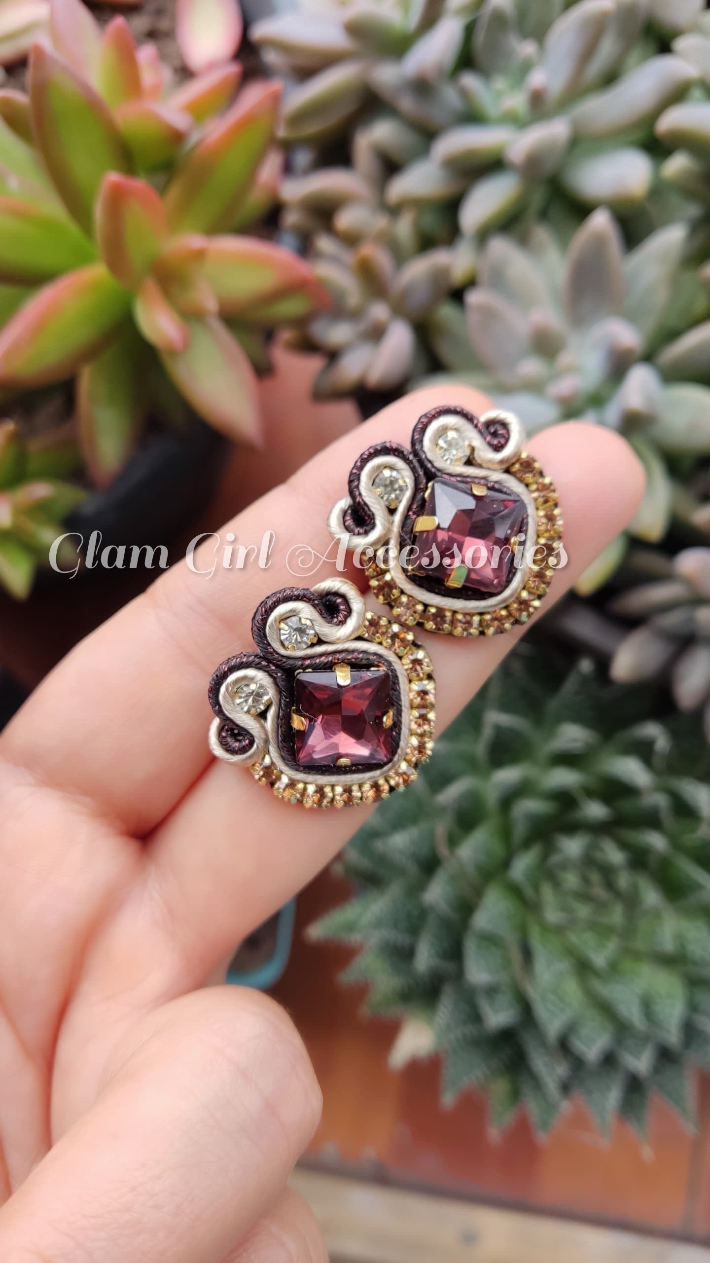 Janke Crystal Soutache Earrings - Image 34