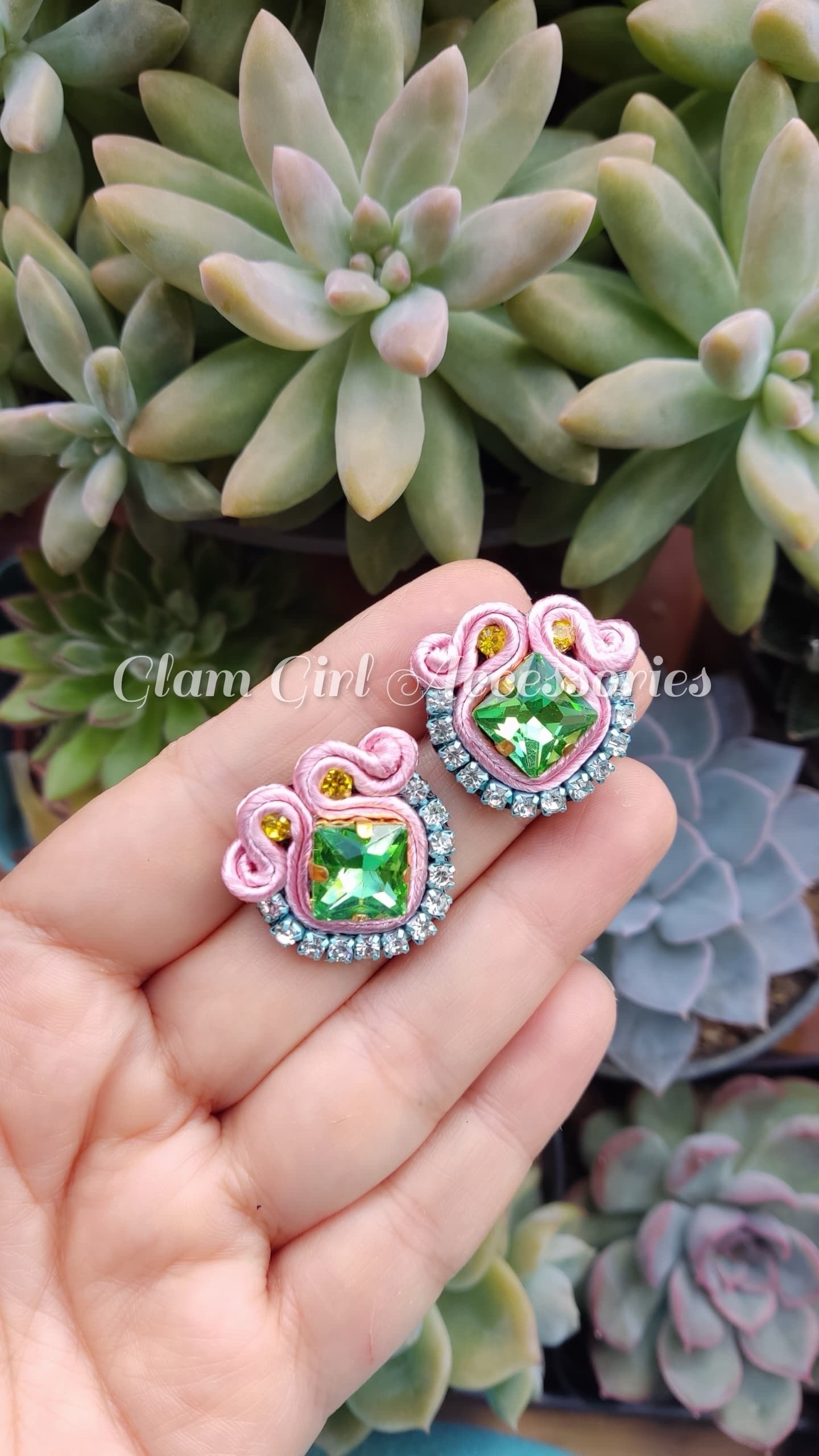Janke Crystal Soutache Earrings - Image 21