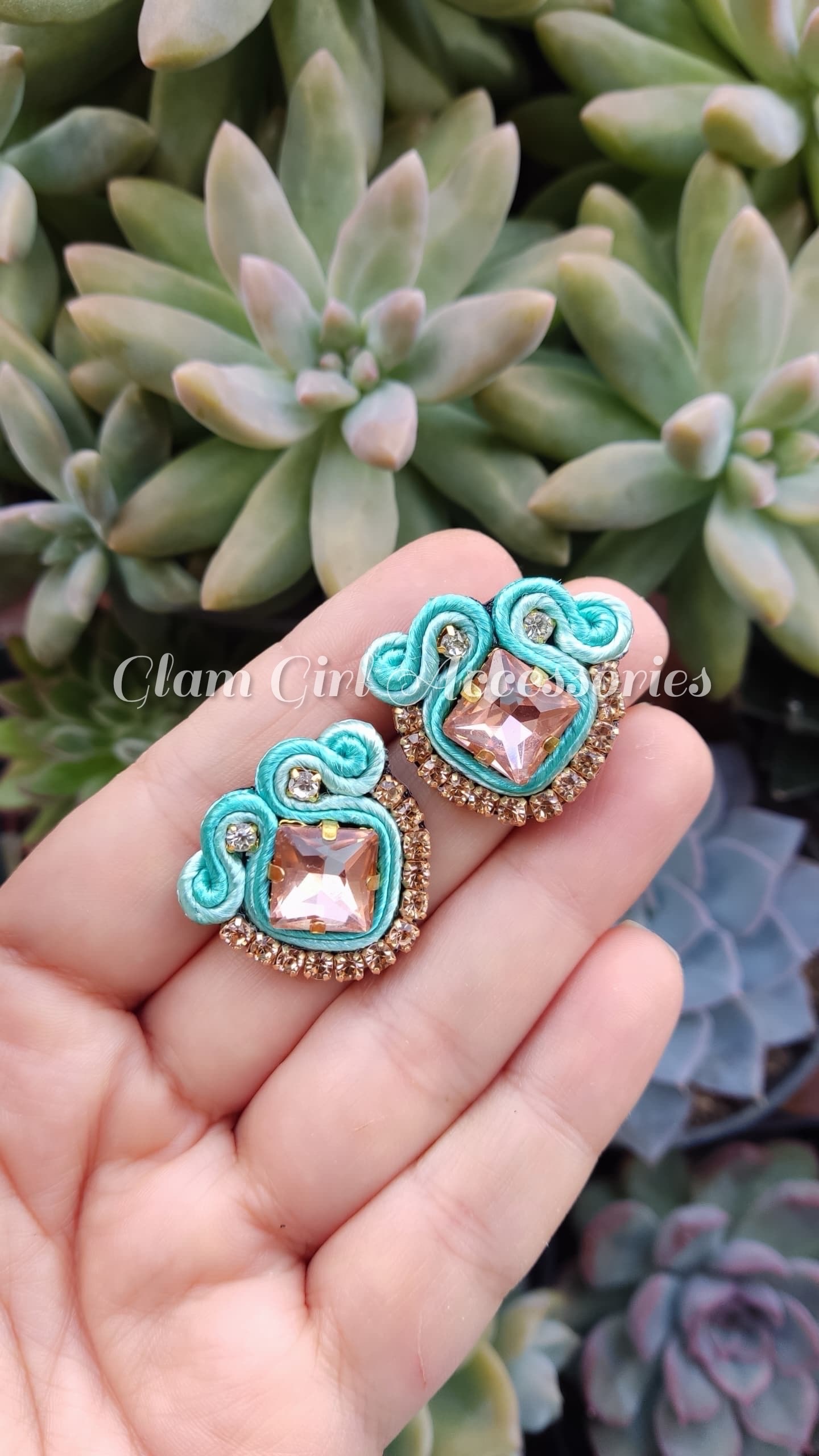 Janke Crystal Soutache Earrings - Image 40