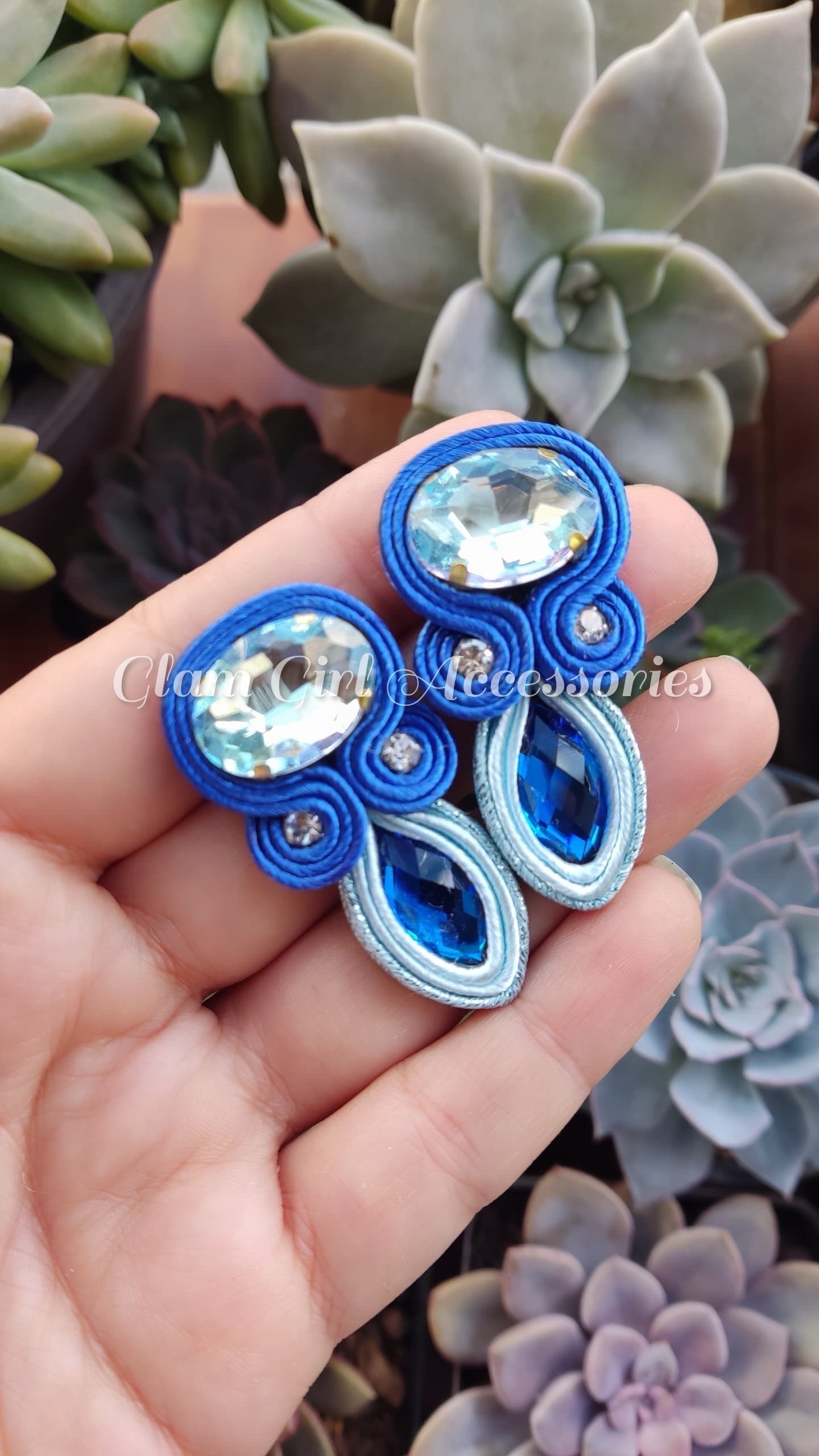 Gerda Crystal Soutache Earrings - Image 15