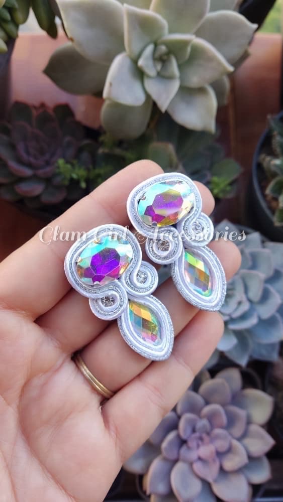Gerda Crystal Soutache Earrings - Image 17