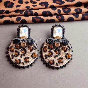 Jeandi 🐆 Crystal Soutache Earrings