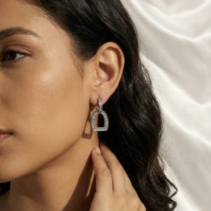 Stainless Steel Hollow Double Hoop Earrings💧